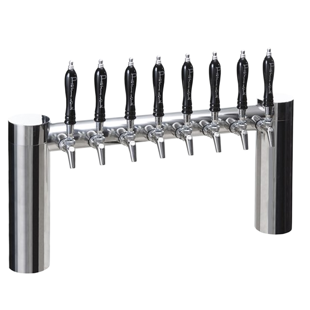 Avenue H-Pipe Tower, 10 Faucet in Polished Stainless