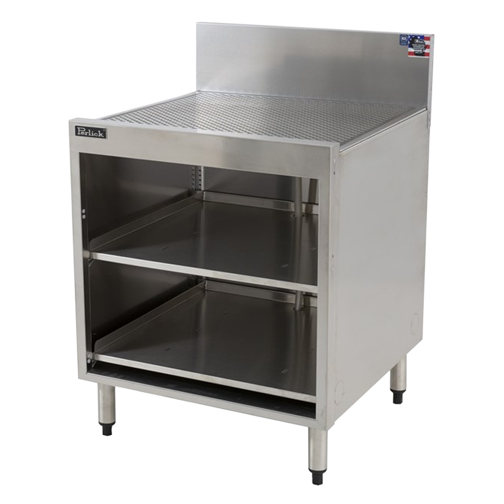 Storage Cabinet for Glassware with Glass Rack Shelves - 24" Wide & 24" Depth<br />

